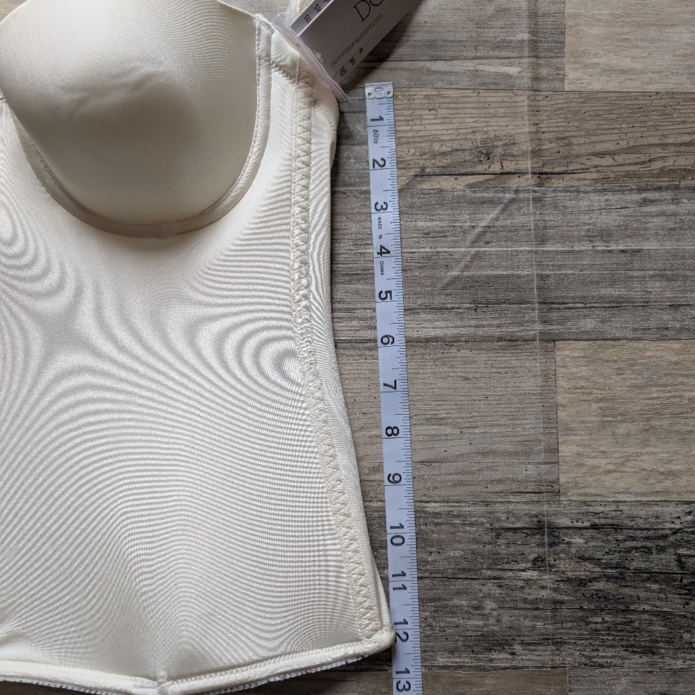 Dominique bone colored lightly lined underwire corset size 36B NWT - Picture 3 of 9